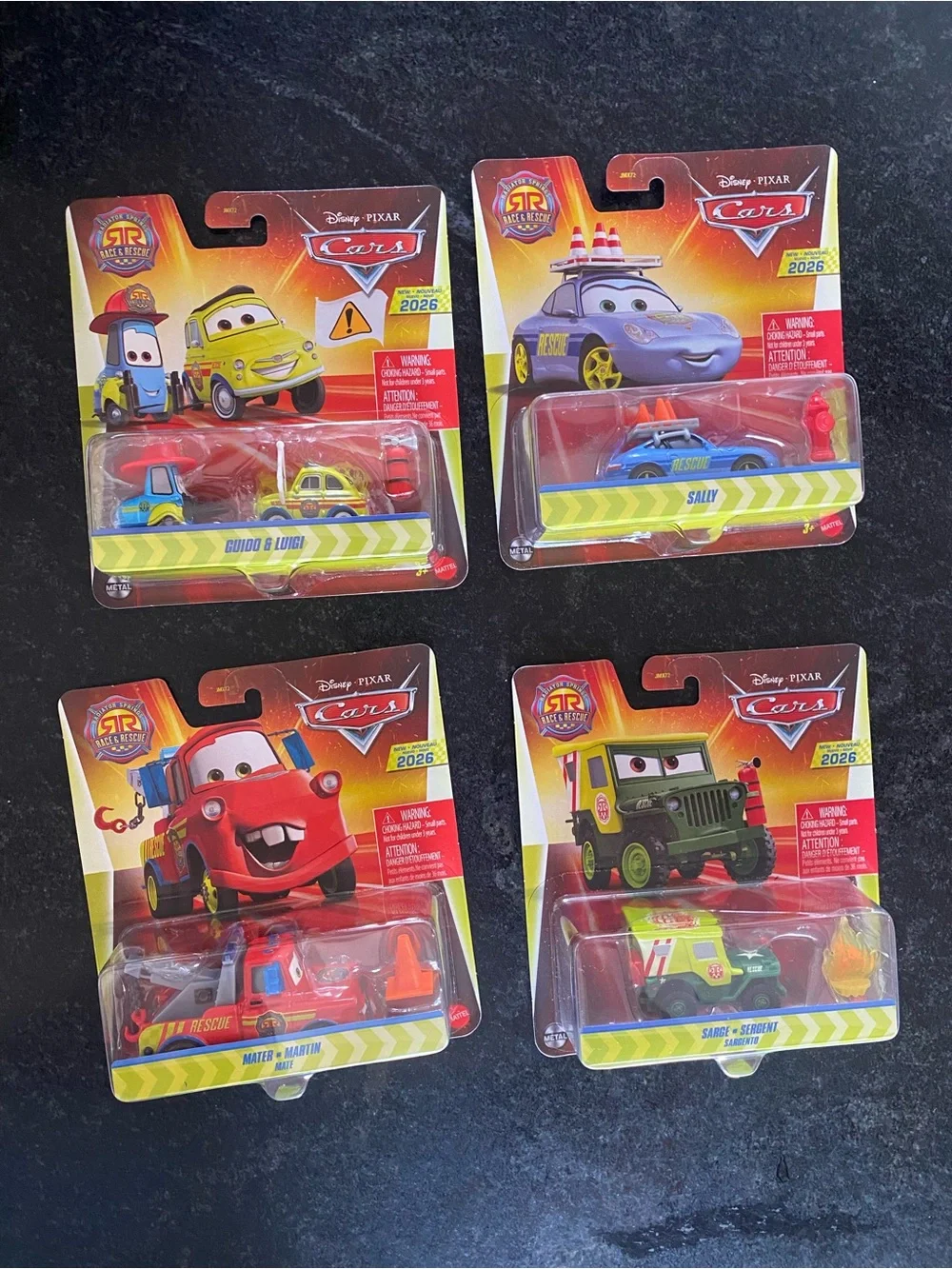 Disney Pixar Cars Race And Rescue 2026 Lot Of 4